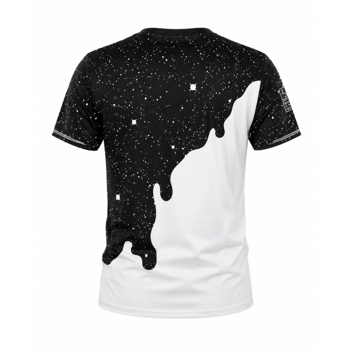 T-shirt imprimé noir et blanc | Japean