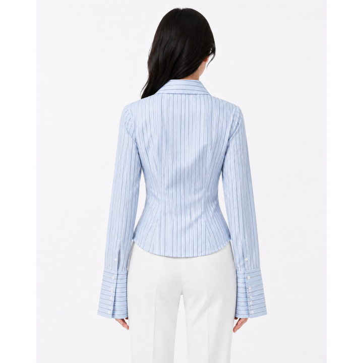 Chemise Rayée Vibe Coréenne | Japean
