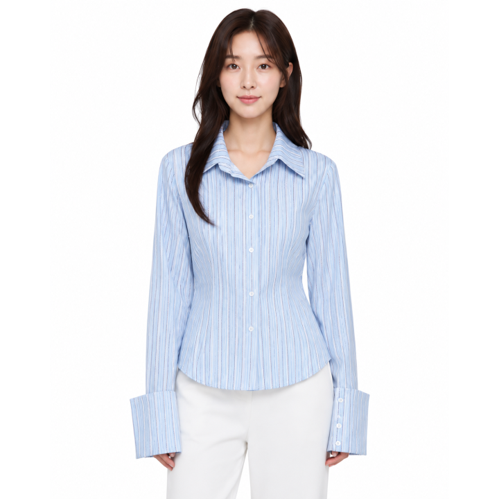 Chemise Rayée Vibe Coréenne | Japean
