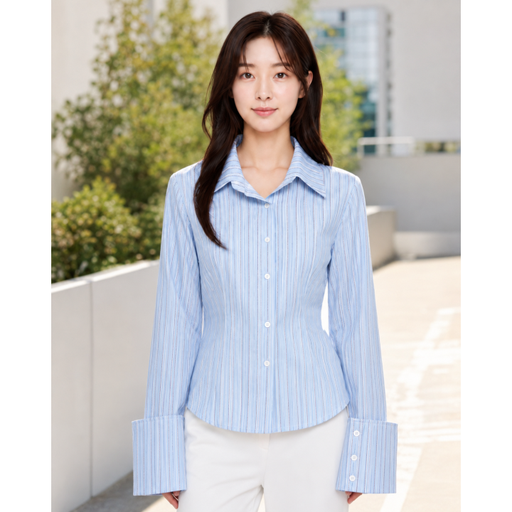 Chemise Rayée Vibe Coréenne | Japean