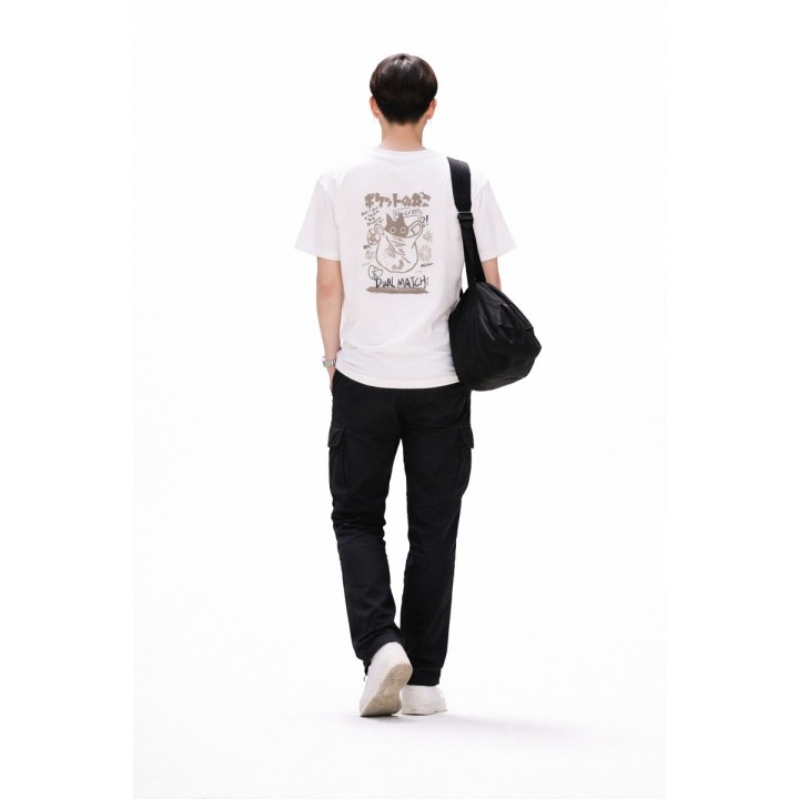 T-shirt Japonais Pokketto no Neko - Chat du Sac