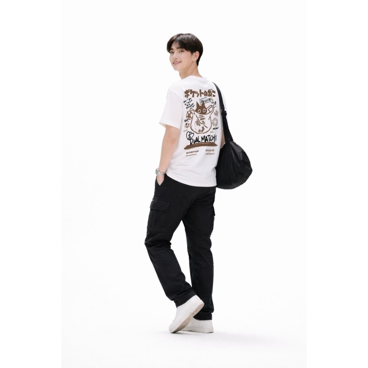 T-shirt Japonais Pokketto no Neko - Chat du Sac