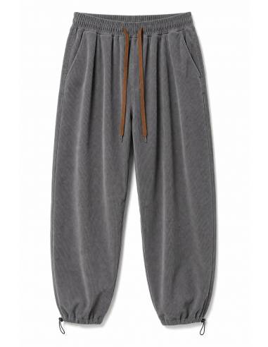 Pantalon velours côtelé — Gris — cover