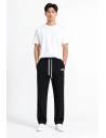 Pantalon droit jogger — Noir — face mannequin homme