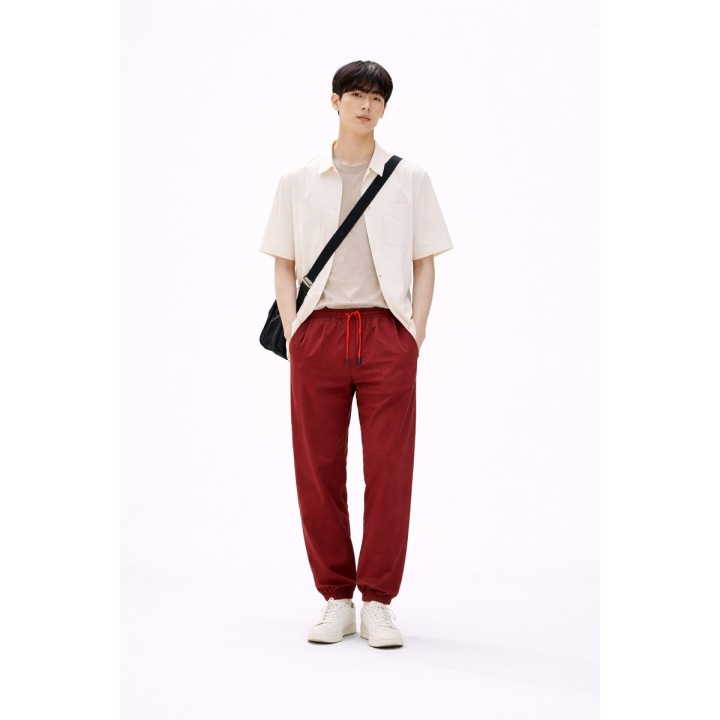 Pantalon Jogger Coton Lin