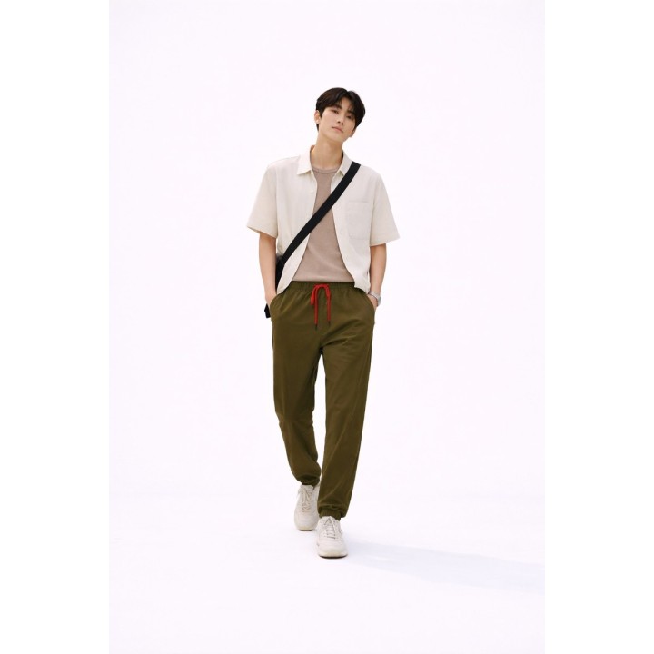Pantalon Jogger Coton Lin