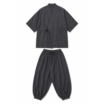 Ensemble Kimono Gris Anthracite