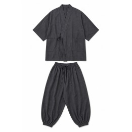Ensemble Kimono Gris Anthracite