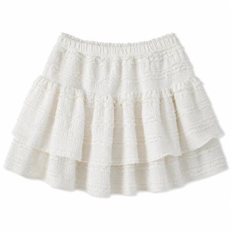 Jupe Blanche à Volants