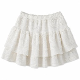 Jupe Blanche à Volants