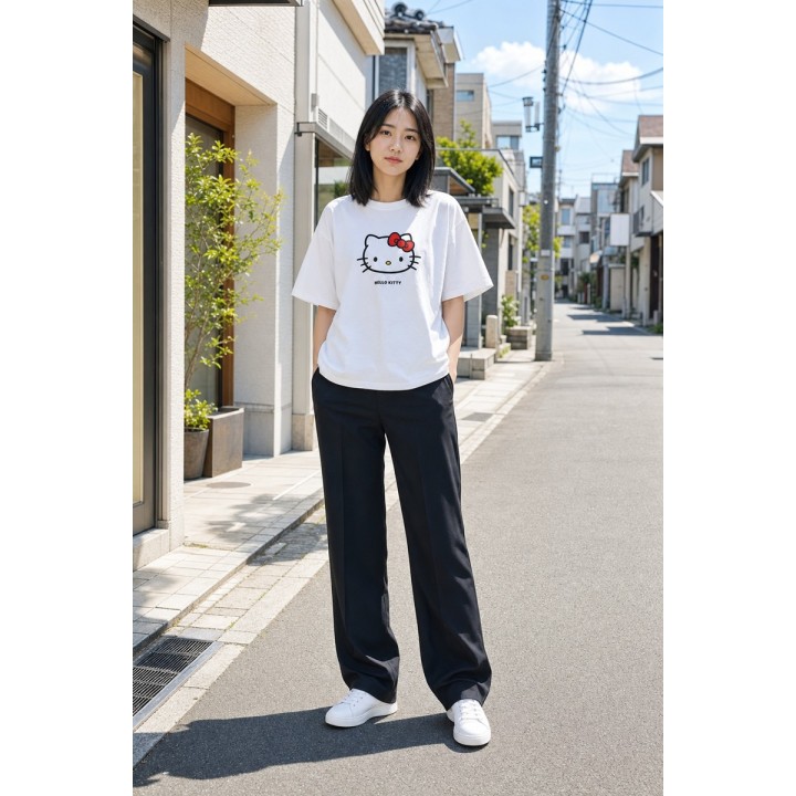 T-shirt Blanc Hello Kitty