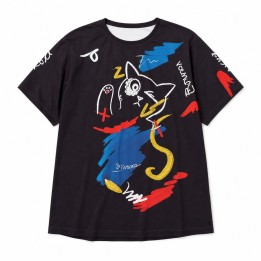 T-shirt Chat Abstrait