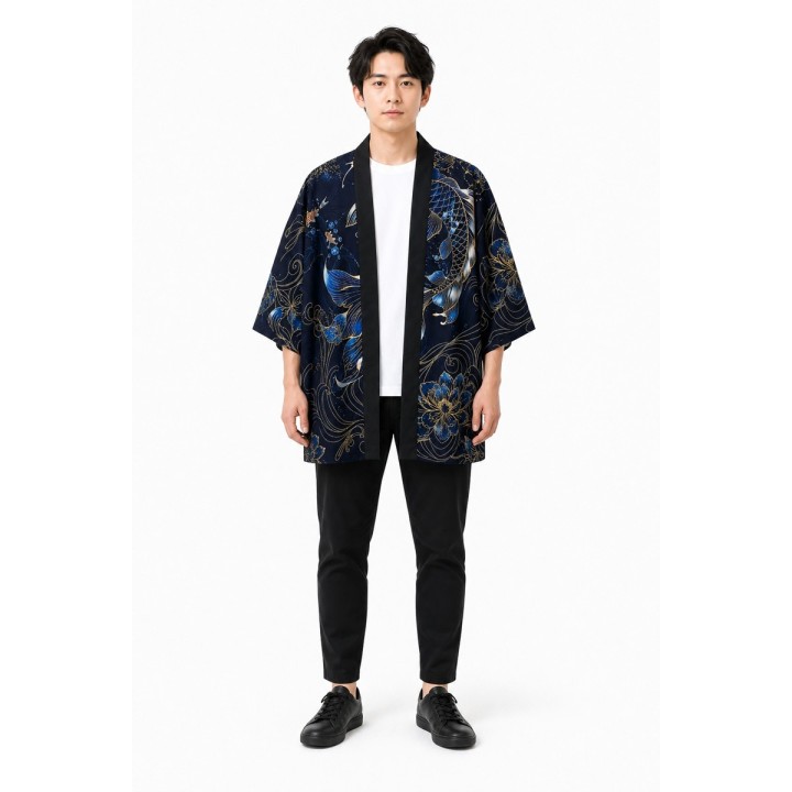 Kimono Marine Carpe Lune