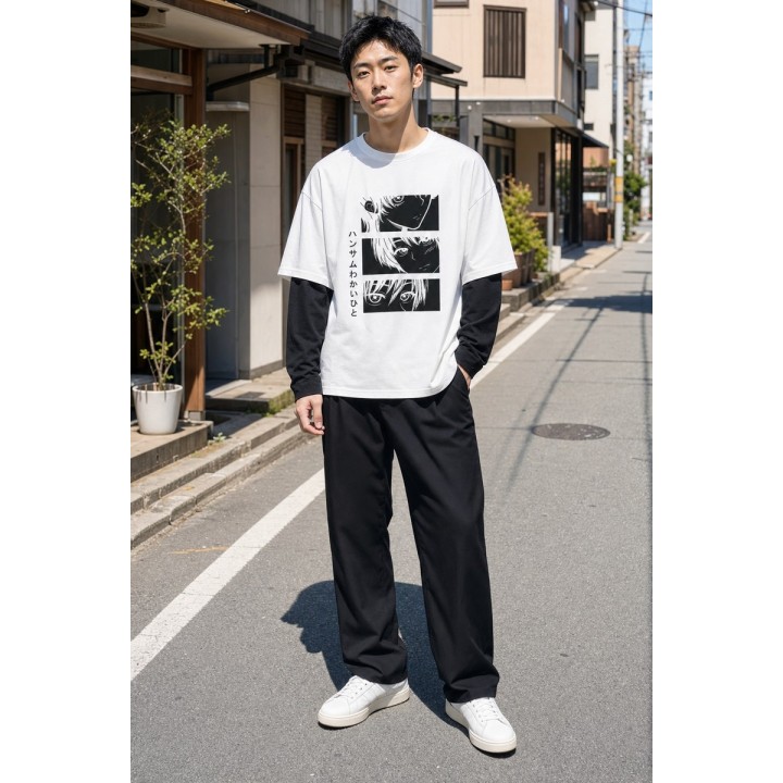 T-shirt 2-en-1 Print Manga