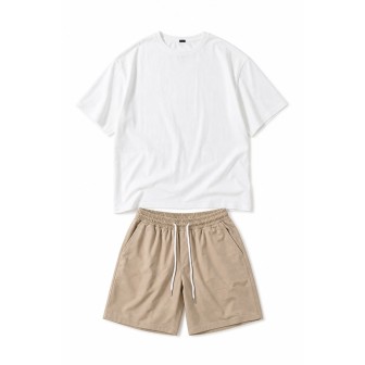 Ensemble T-shirt Short Kaki