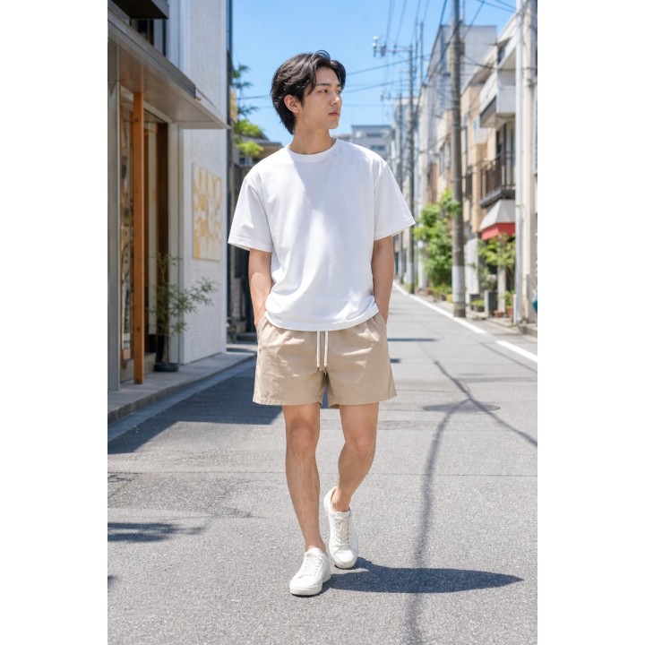 Ensemble T-shirt Short Kaki