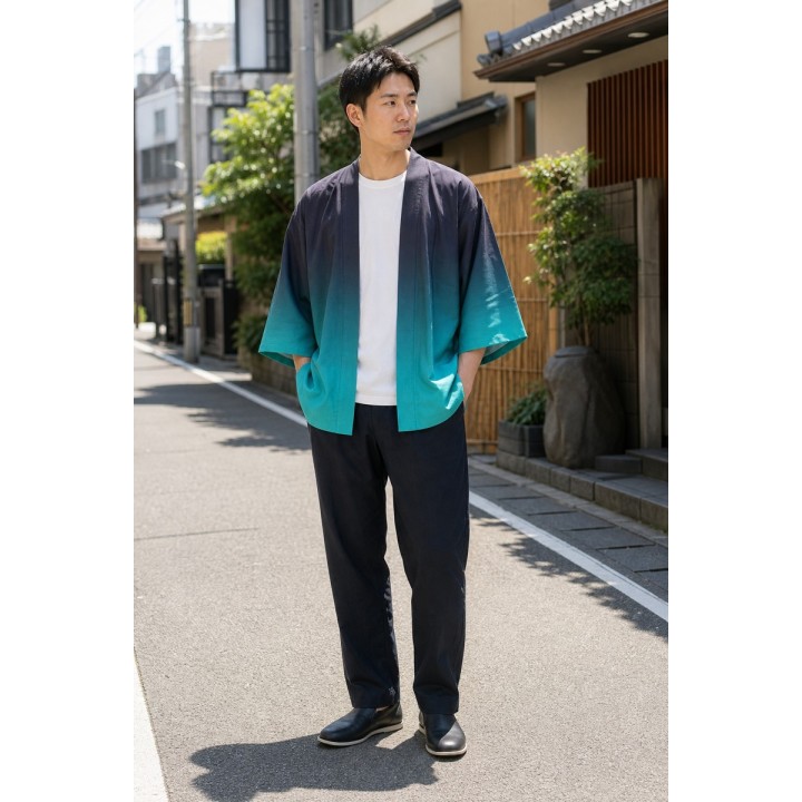 Kimono Dégradé Turquoise