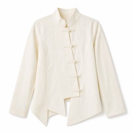 Veste Col Mao Femme