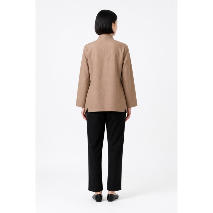 Veste Col Mao Femme