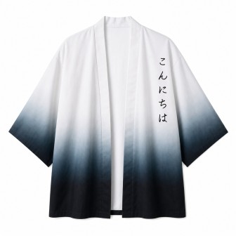 Kimono Dégradé Calligraphie