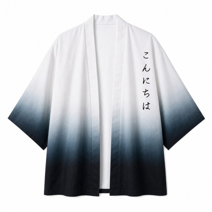 Kimono Dégradé Calligraphie