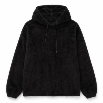 Sweat à Capuche Polaire Noir