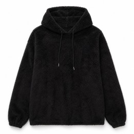 Sweat à Capuche Polaire Noir