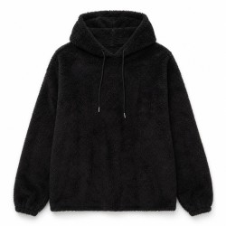 Sweat à Capuche Polaire Noir