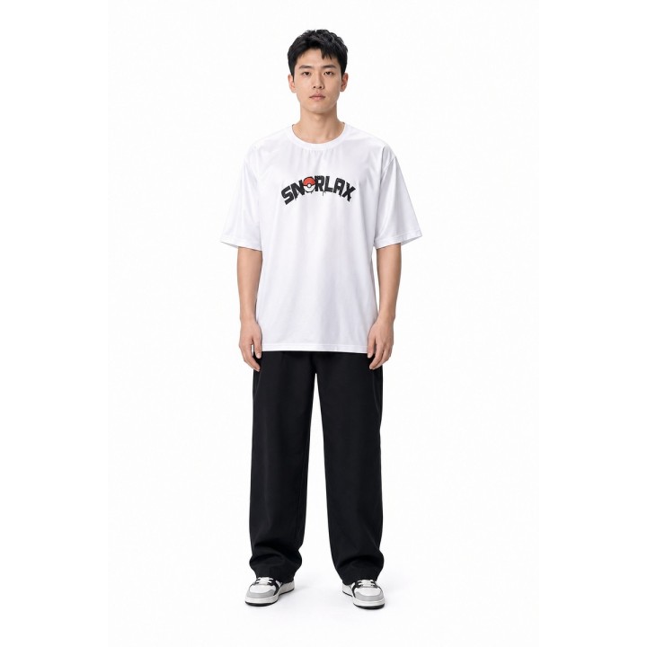 T-shirt Blanc Snorlax Donut