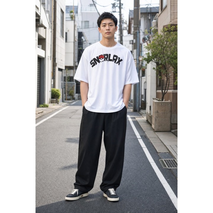 T-shirt Blanc Snorlax Donut