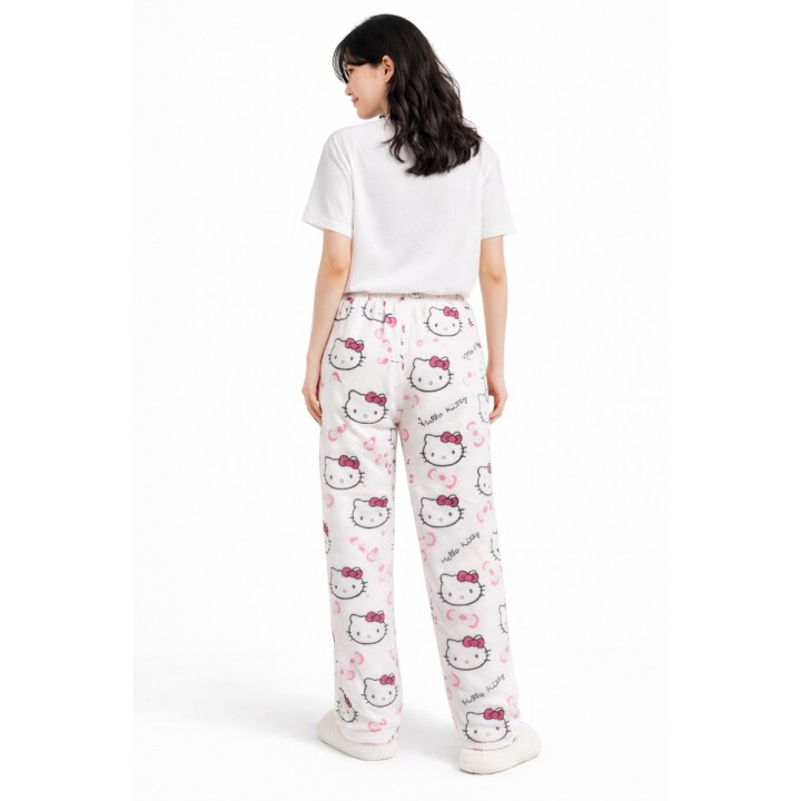 Pyjama Polaire Chat Rose