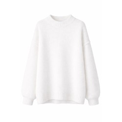 Pull Oversize Blanc Cassé
