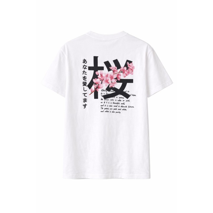 T-shirt Imprimé Fleurs de Cerisier