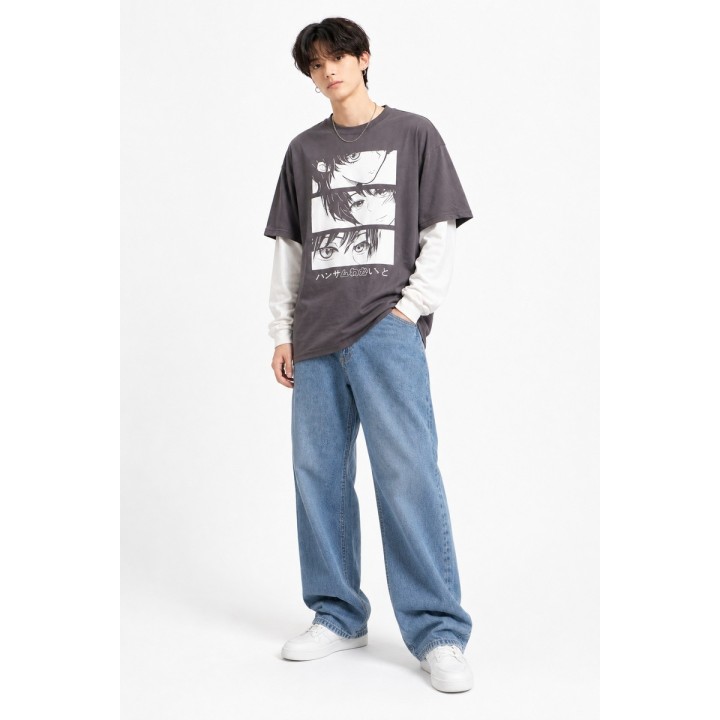 T-shirt Manga Manazashi