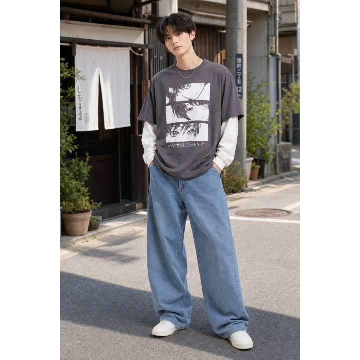 T-shirt Manga Manazashi