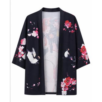 Kimono Femme Fleurs et Oiseaux | Japean