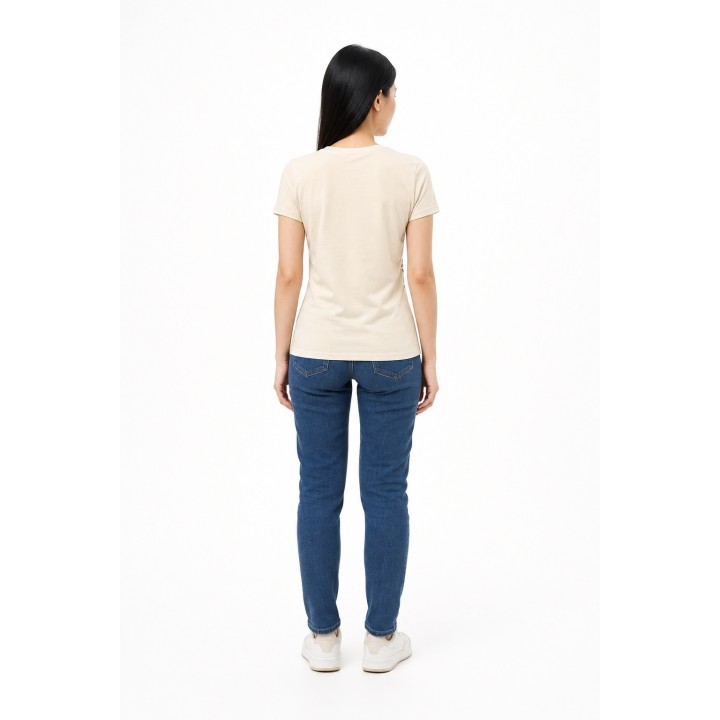 T-shirt Ajusté Imprimé Poulpe Vintage