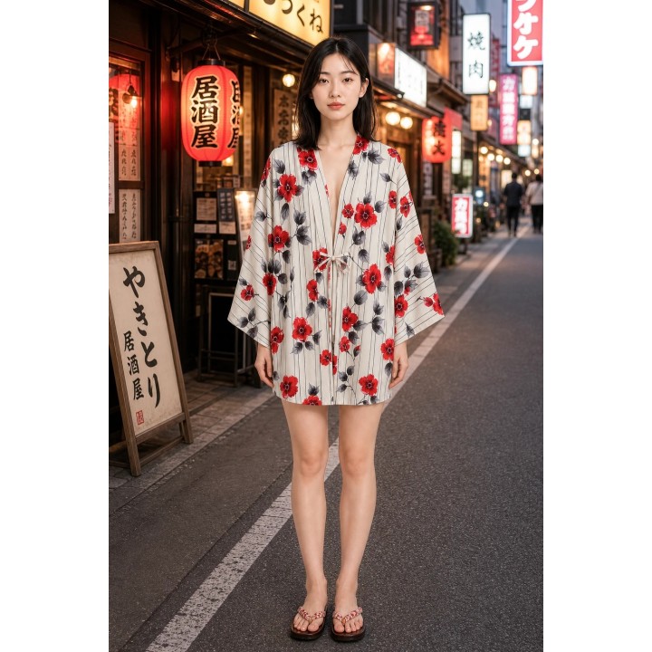 Kimono Yukata Traditionnel Femme