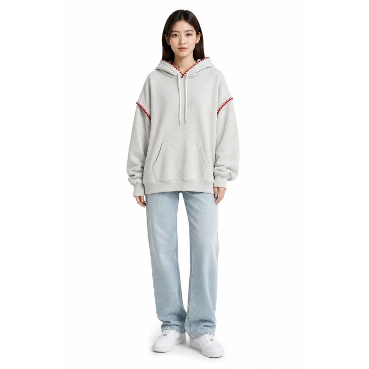 Sweat a Capuche Fleurs de Cerisier Femme