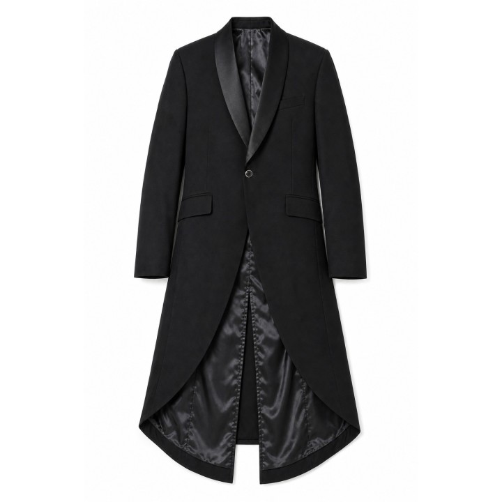Manteau Long Noir Homme