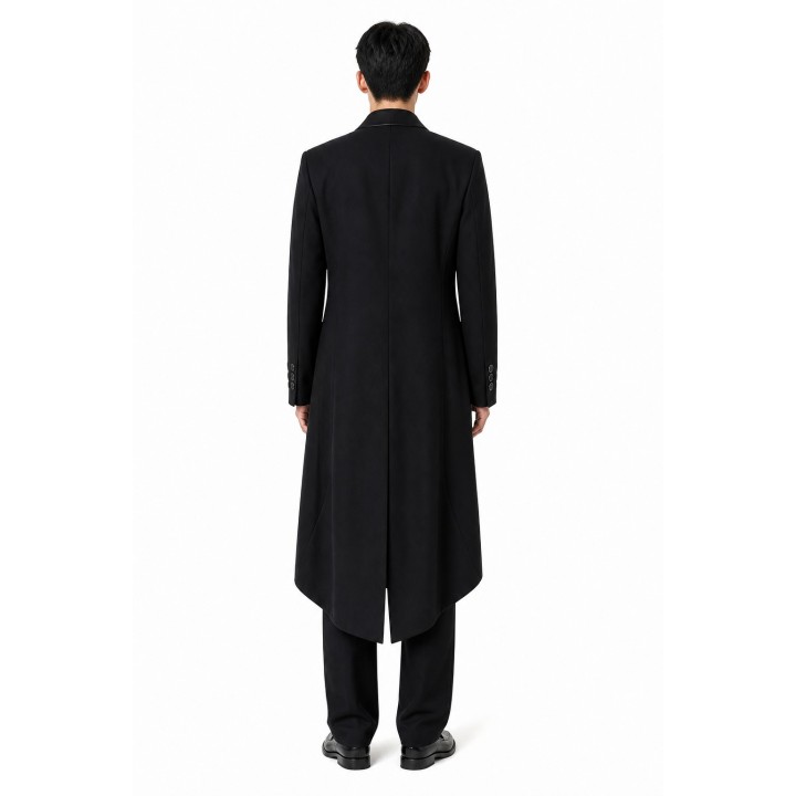 Manteau Long Noir Homme