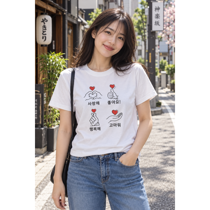 T-shirt Cœurs et Gestes