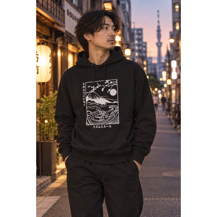 Sweat Noir Montagne