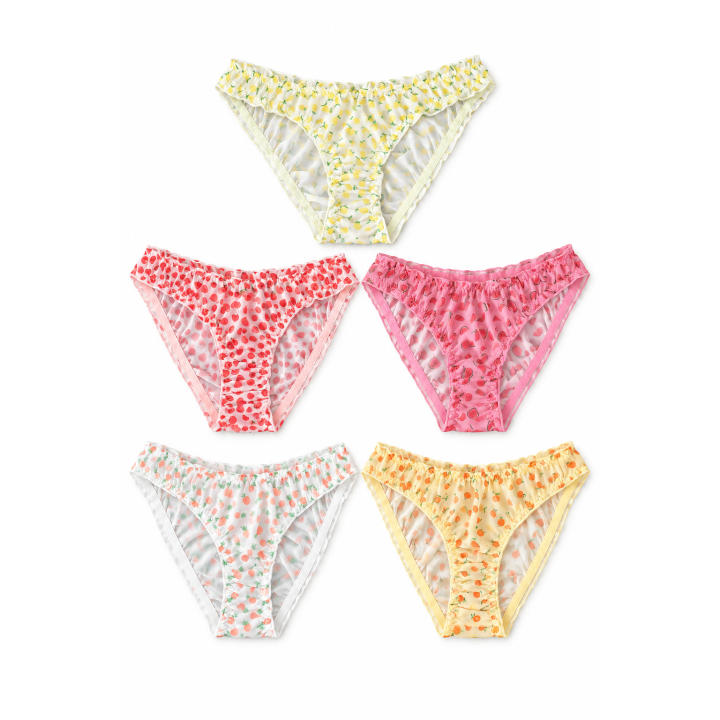 Lot de 5 Culottes Fruits