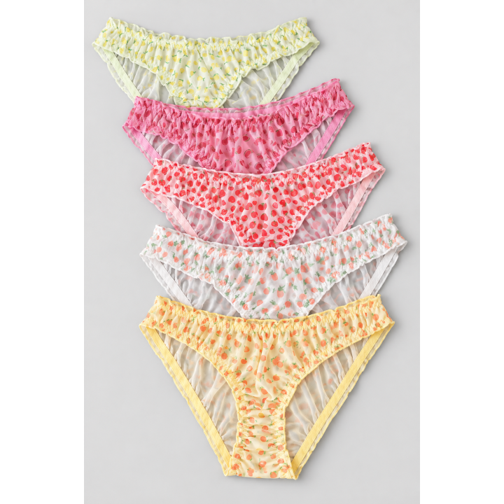 Lot de 5 Culottes Fruits