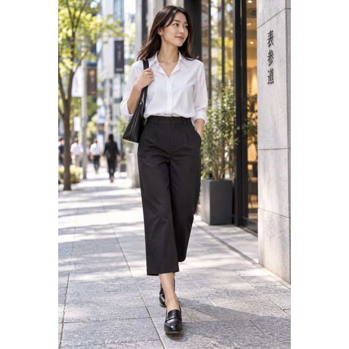 Pantalon Capri Noir