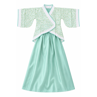 Ensemble Enfant Vert Menthe Fleuri