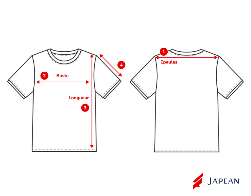 Patron de mesure T-shirt oversize