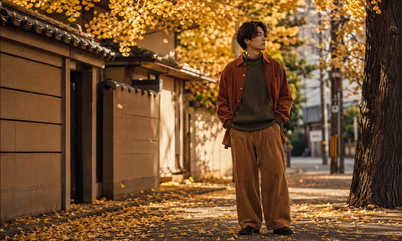 Look d'automne japonais : matières, couches et couleurs de saison