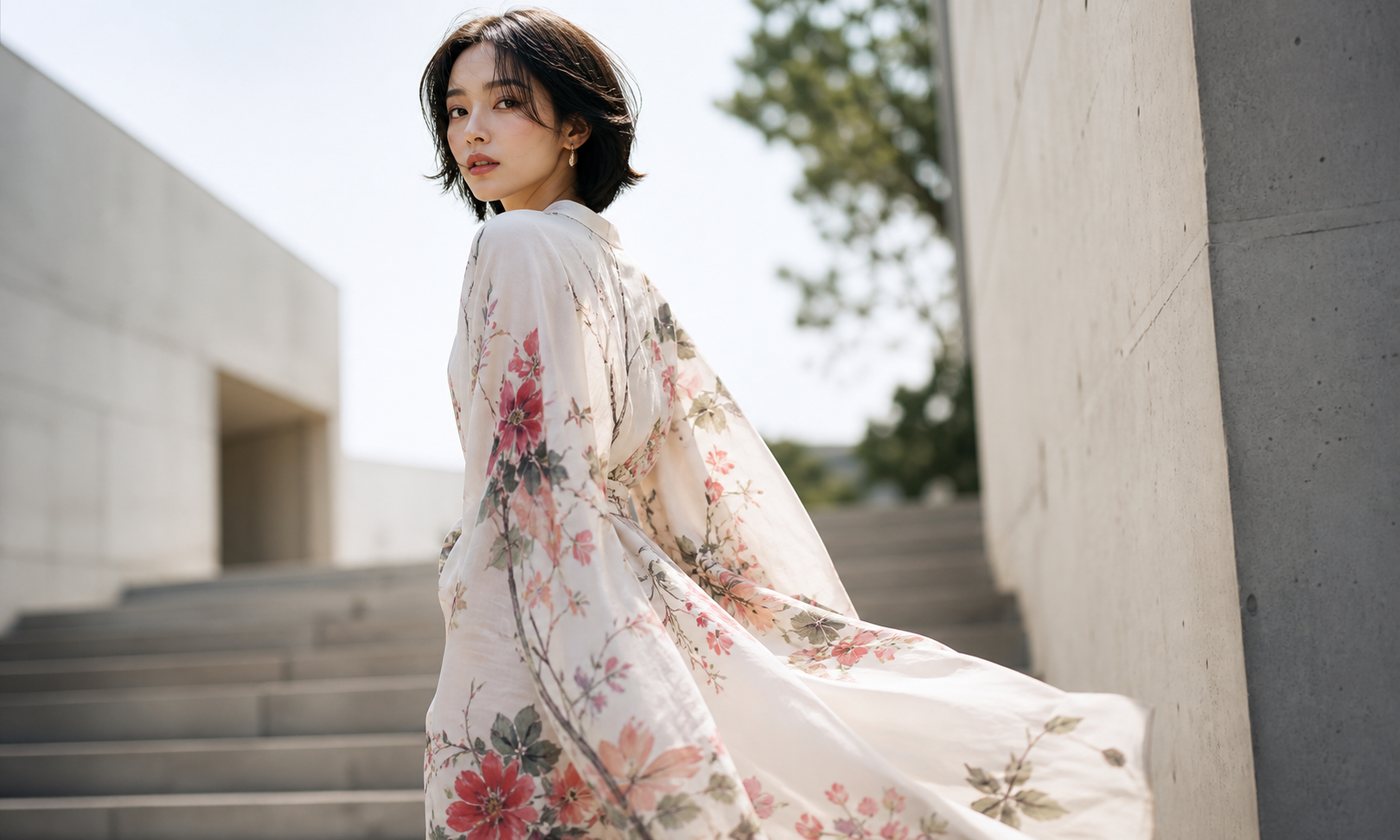 La robe japonaise : silhouettes, matières et art de la superposition